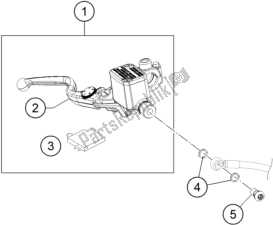 All parts for the Front Brake Control of the Husqvarna Vitpilen 401-B. D. EU5 KR 4015 2020