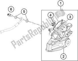 All parts for the Rear Brake Caliper of the Husqvarna Vitpilen 401-B. D. EU5 KR 4015 2020