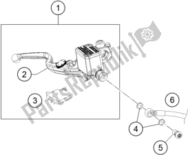 All parts for the Front Brake Control of the Husqvarna Vitpilen 401 EU 2018