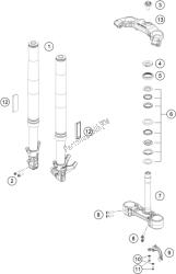 forcella anteriore, pinza tripla