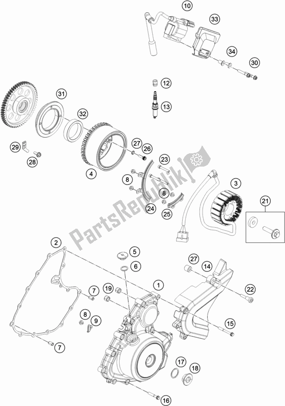 All parts for the Ignition System of the Husqvarna Vitpilen 401 EU 2018