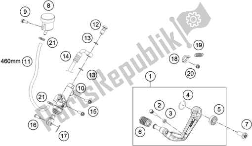 Toutes les pièces pour le Commande De Frein Arrière du Husqvarna Vitpilen 401 EU 2018