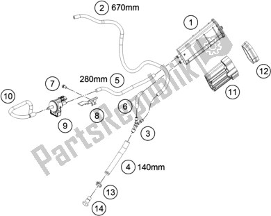 Toutes les pièces pour le Cartouche évaporative du Husqvarna Vitpilen 401 EU 2019