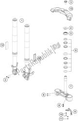 forcella anteriore, pinza tripla