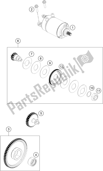 All parts for the Electric Starter of the Husqvarna Vitpilen 401 EU 2020