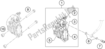 All parts for the Front Brake Caliper of the Husqvarna Vitpilen 401 EU 2020