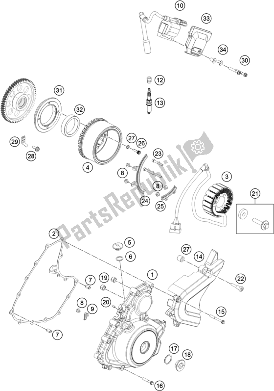 All parts for the Ignition System of the Husqvarna Vitpilen 401 EU 2020