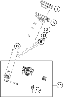 Todas las partes para Instrumentos / Sistema De Bloqueo de Husqvarna Vitpilen 401 EU 2020