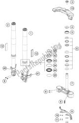 FRONT FORK, TRIPLE CLAMP