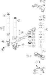 forcella anteriore, pinza tripla