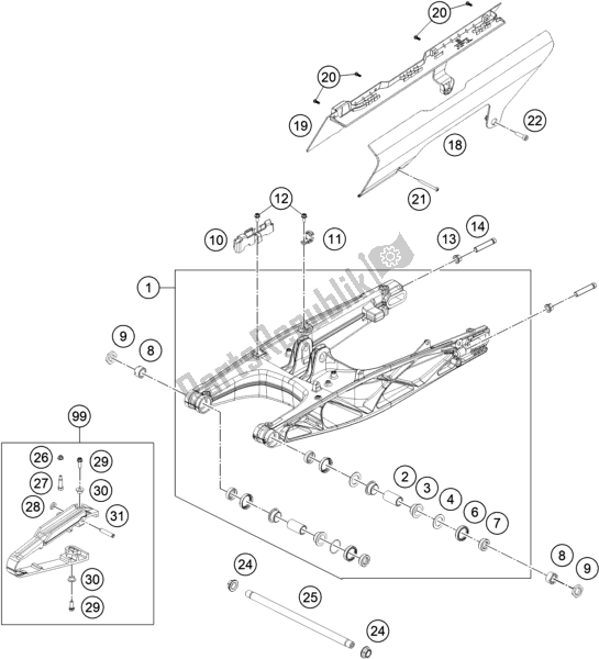 Wszystkie części do Rami? Wahad? Owe Husqvarna Vitpilen 401 EU5 KR 4015 2020