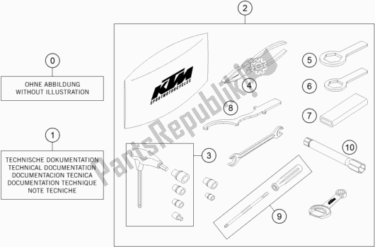 Tutte le parti per il Seperate Enclosure del Husqvarna Vitpilen 701 EU 2018