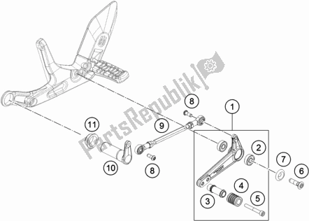 Tutte le parti per il Leva Del Cambio del Husqvarna Vitpilen 701 EU 2018