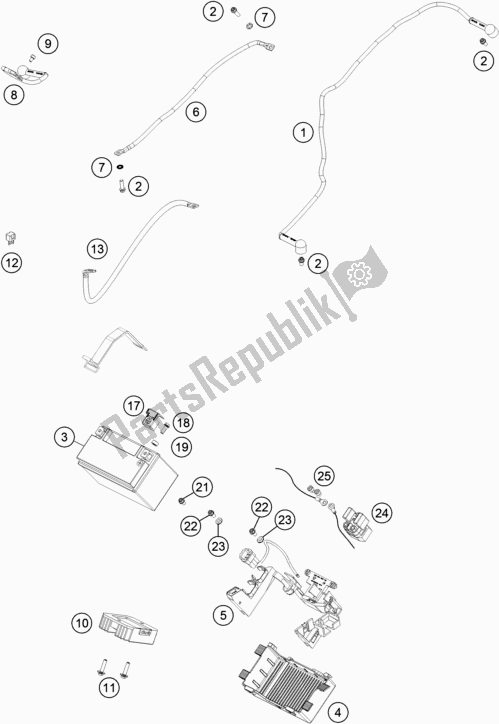 Tutte le parti per il Batteria del Husqvarna Vitpilen 701 EU 2019