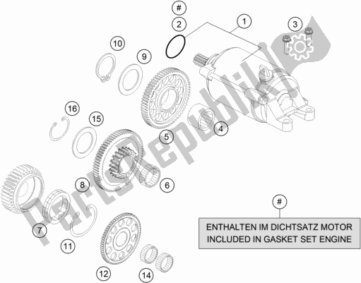 All parts for the Electric Starter of the Husqvarna Vitpilen 701 EU 2019