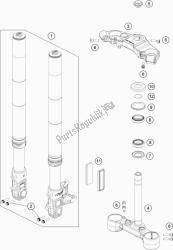 FRONT FORK, TRIPLE CLAMP