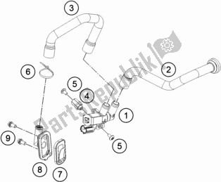 Wszystkie części do System Powietrza Wtórnego Sas Husqvarna Vitpilen 701 EU 2019