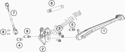 Wszystkie części do Podstawka Boczna / ? Rodkowa Husqvarna Vitpilen 701 EU 2019