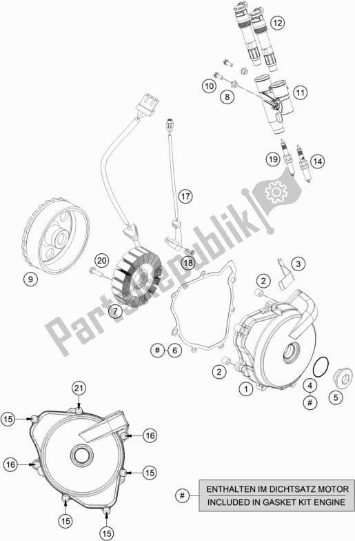 All parts for the Ignition System of the Husqvarna Vitpilen 701 EU 2020