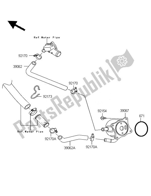 Alle onderdelen voor de Olie Koeler van de Kawasaki Ninja ZX 10R ABS 1000 2011