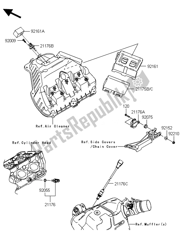 Tutte le parti per il Iniezione Di Carburante del Kawasaki Ninja ZX 10R ABS 1000 2014