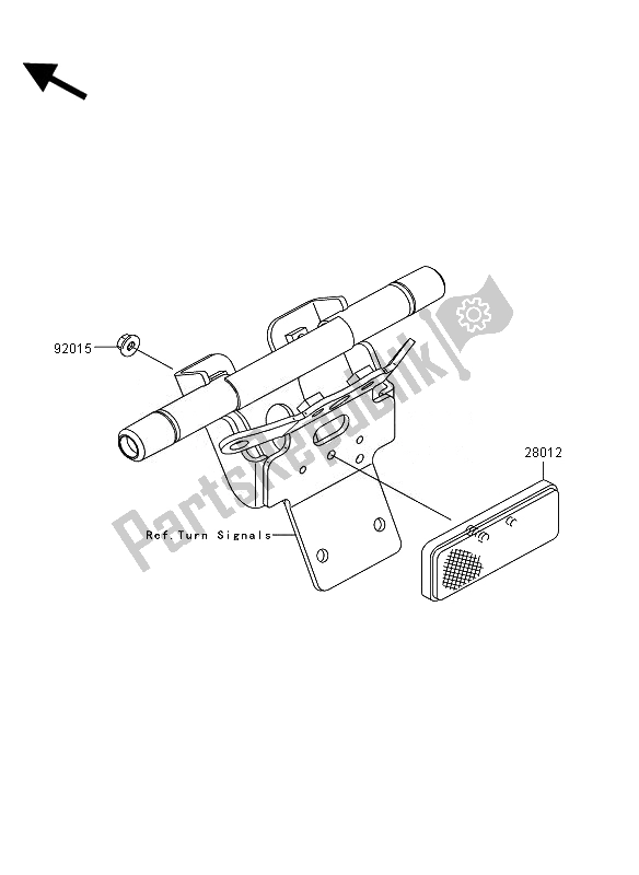 Toutes les pièces pour le Réflecteurs du Kawasaki VN 1700 Voyager ABS 2010