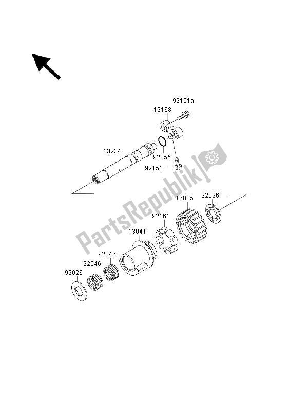 Todas las partes para Balancín de Kawasaki Ninja ZX 12R 1200 2000