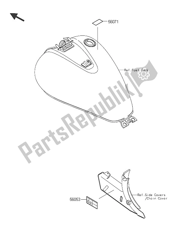 All parts for the Labels of the Kawasaki Vulcan 900 Custom 2016