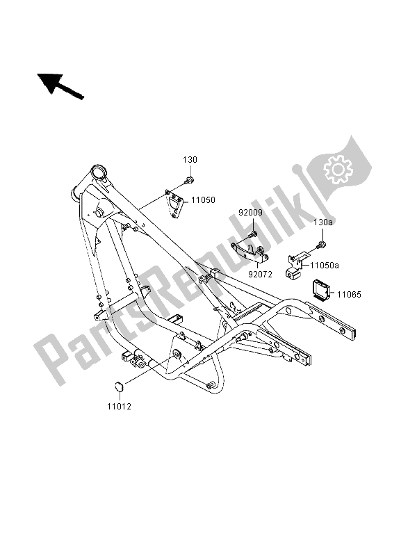 Todas las partes para Caja De Batería de Kawasaki Eliminator 125 1999