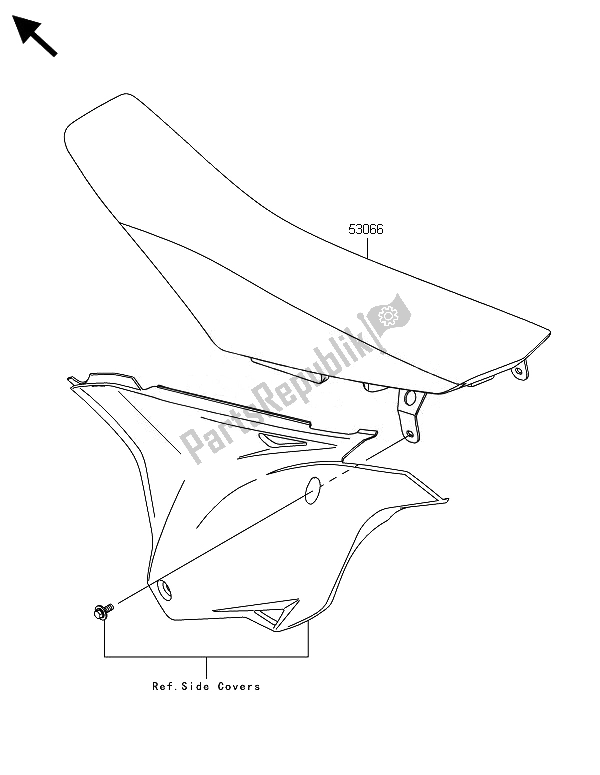 Tutte le parti per il Posto A Sedere del Kawasaki KX 85 SW 2014