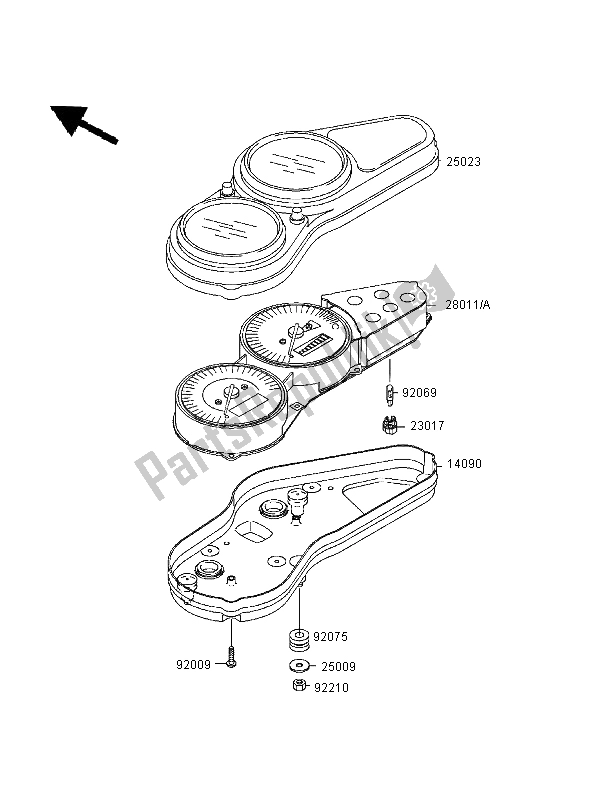 Todas las partes para Metro de Kawasaki Ninja ZX 9R 900 1999