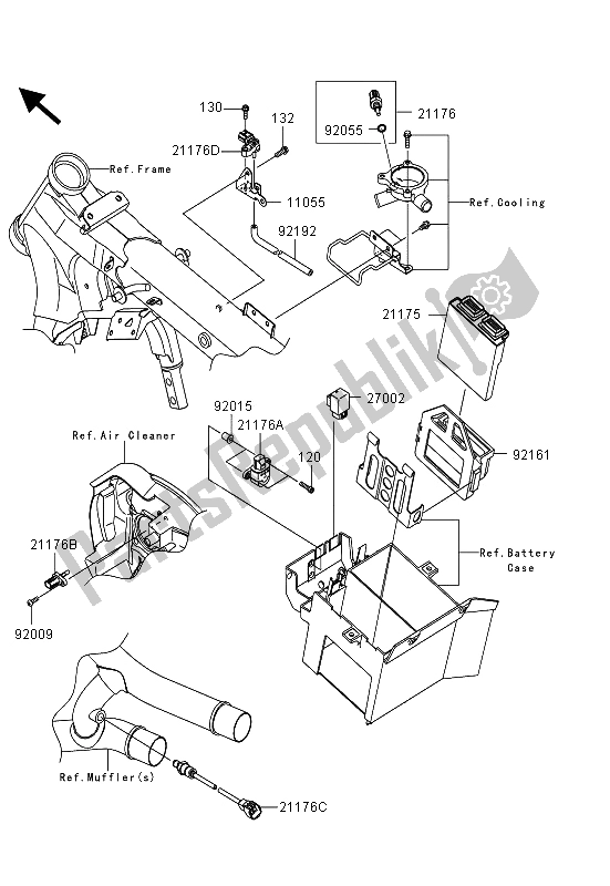 All parts for the Fuel Injection of the Kawasaki VN 1700 Classic ABS 2013