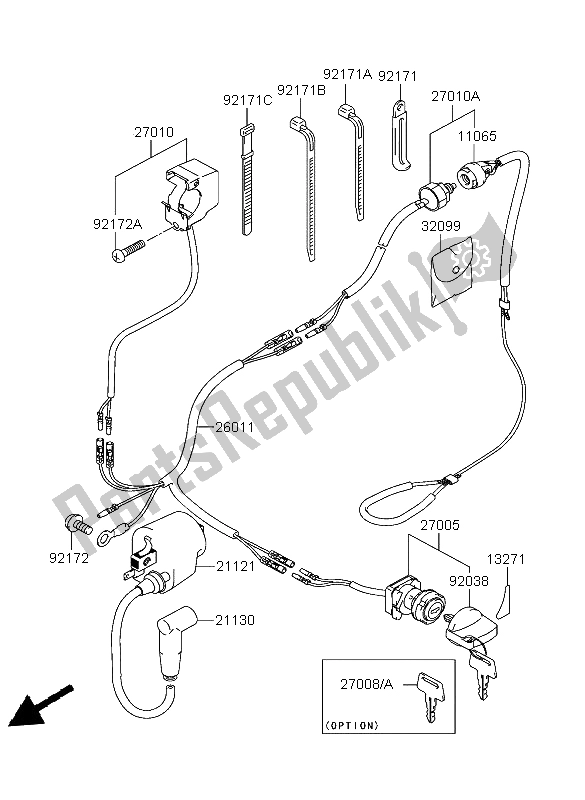 Todas las partes para Sistema De Encendido de Kawasaki KFX 50 2003