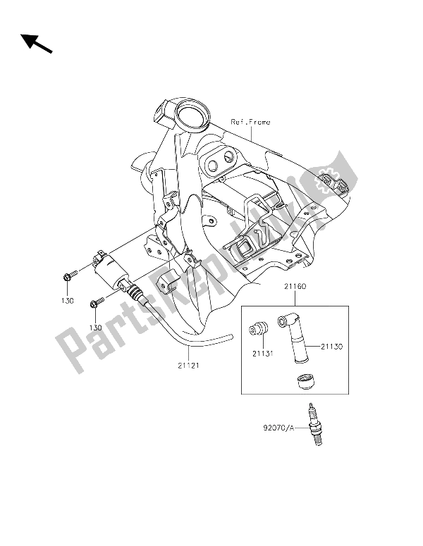 All parts for the Ignition System of the Kawasaki Z 250 SL ABS 2015