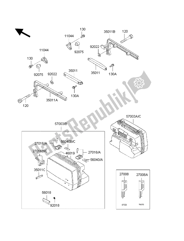 All parts for the Accessory of the Kawasaki 1000 GTR 1997