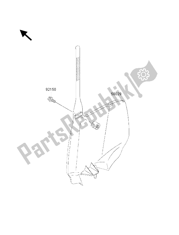 Todas las partes para Accesorio de Kawasaki KX 85 SW 2001