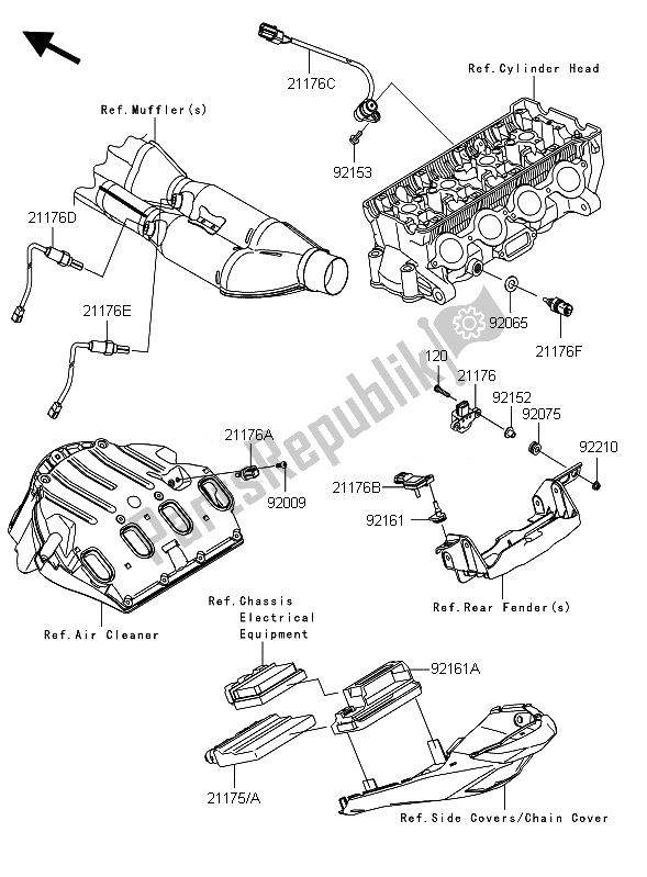 Tutte le parti per il Iniezione Di Carburante del Kawasaki Ninja ZX 10R 1000 2010