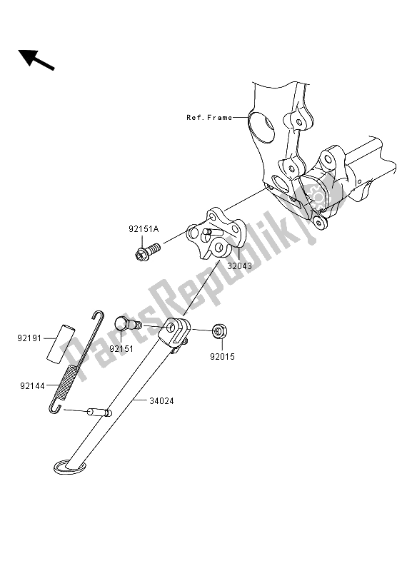 Wszystkie części do Stoisko Kawasaki Ninja ZX 6R 600 2009