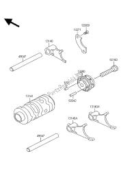 tambour de changement de vitesse et fourchette de changement de vitesse