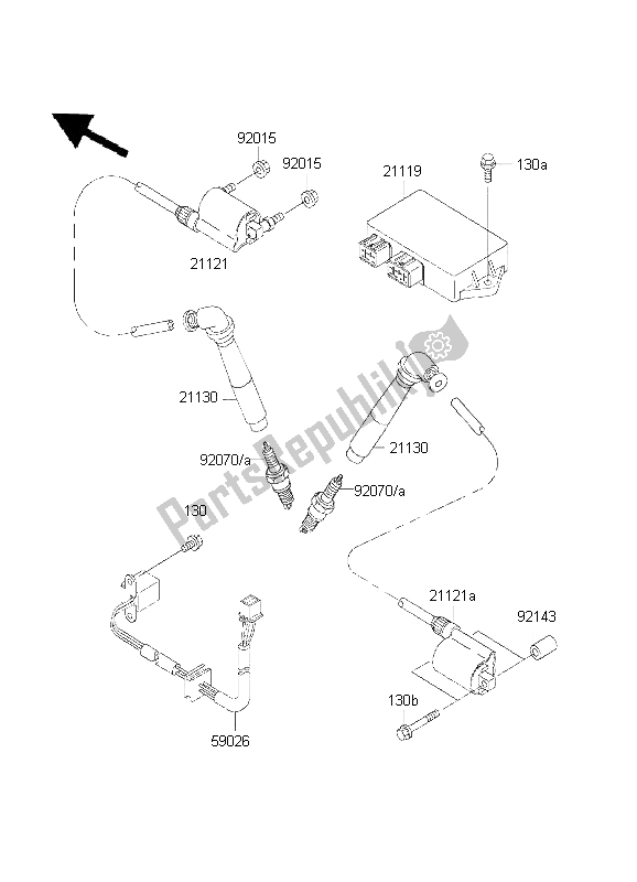 Todas las partes para Sistema De Encendido de Kawasaki VN 800 Drifter 2001