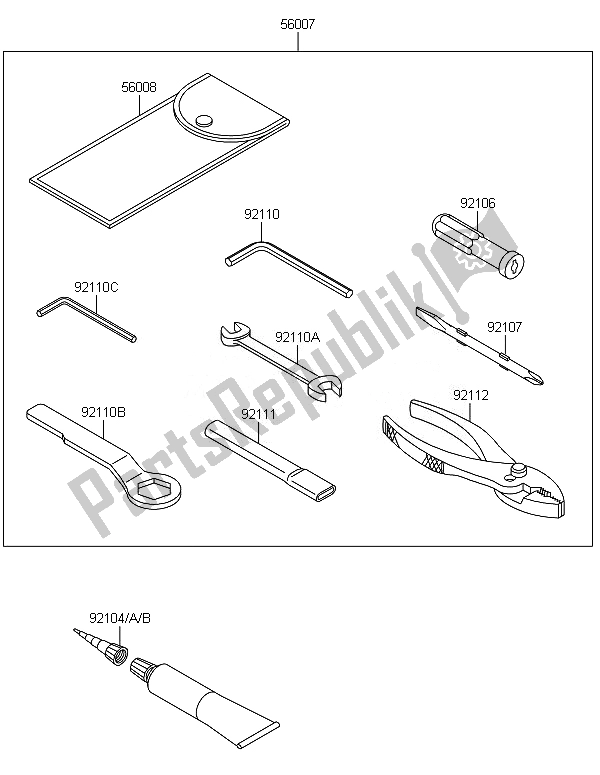 All parts for the Owners Tools of the Kawasaki Ninja ZX 10R ABS 1000 2014