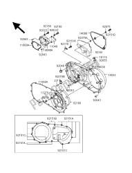 cubiertas del motor derecho