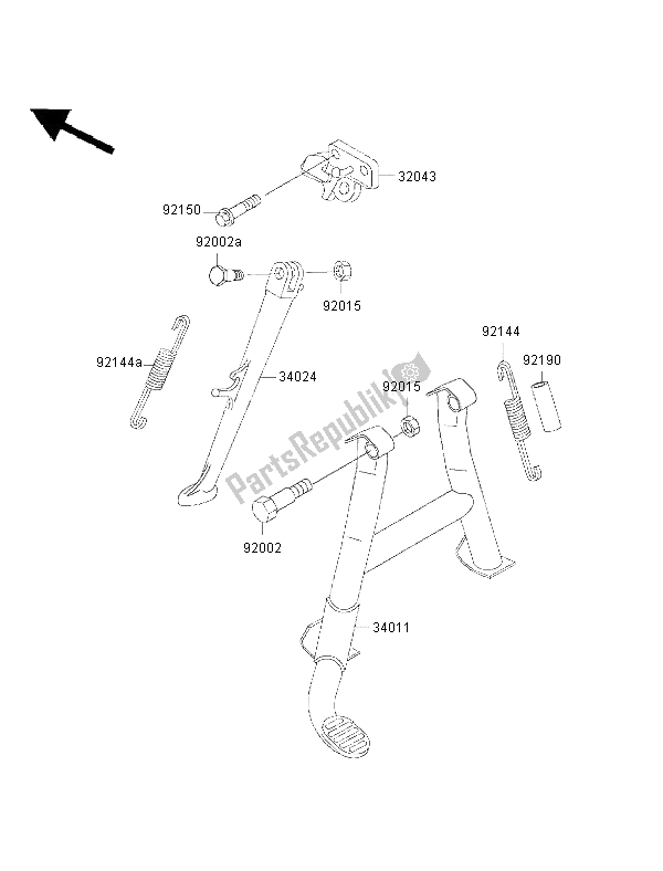 Toutes les pièces pour le Supporter du Kawasaki ZZ R 600 2002