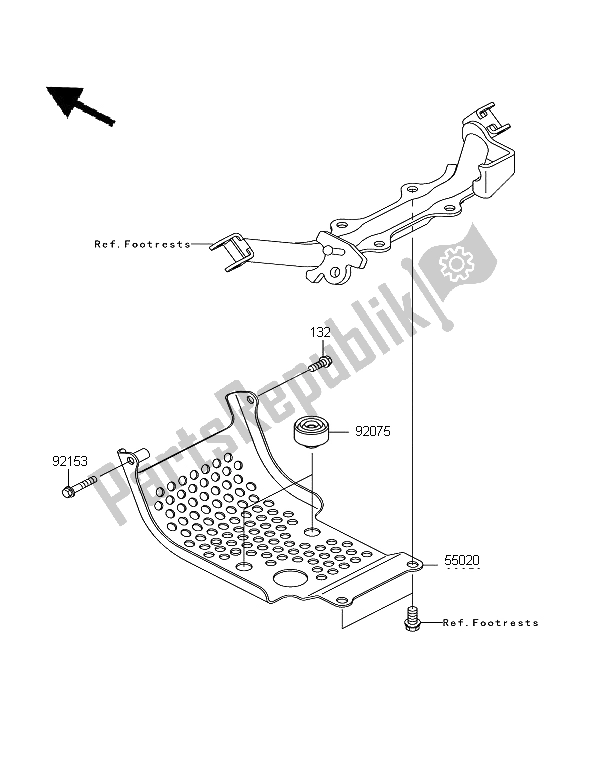 All parts for the Guard of the Kawasaki KLX 110 2008