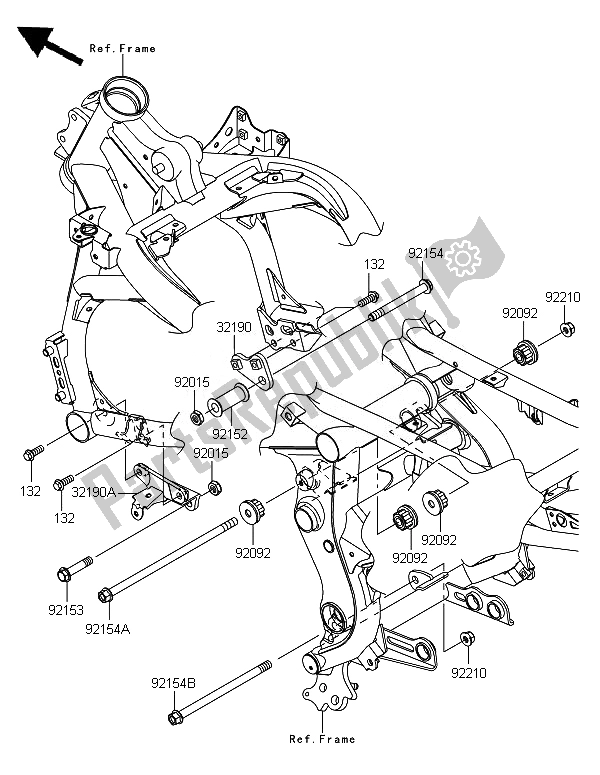 Todas las partes para Montaje Del Motor de Kawasaki Versys 650 2010