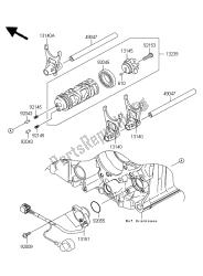 tambour de changement de vitesse et fourchette de changement de vitesse