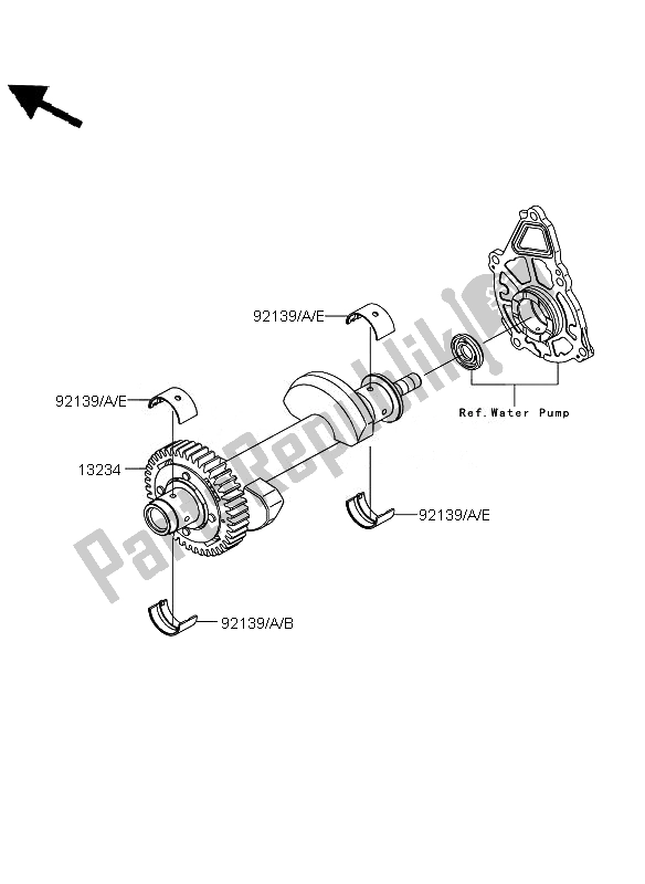 Alle onderdelen voor de Balancer van de Kawasaki Versys ABS 650 2011