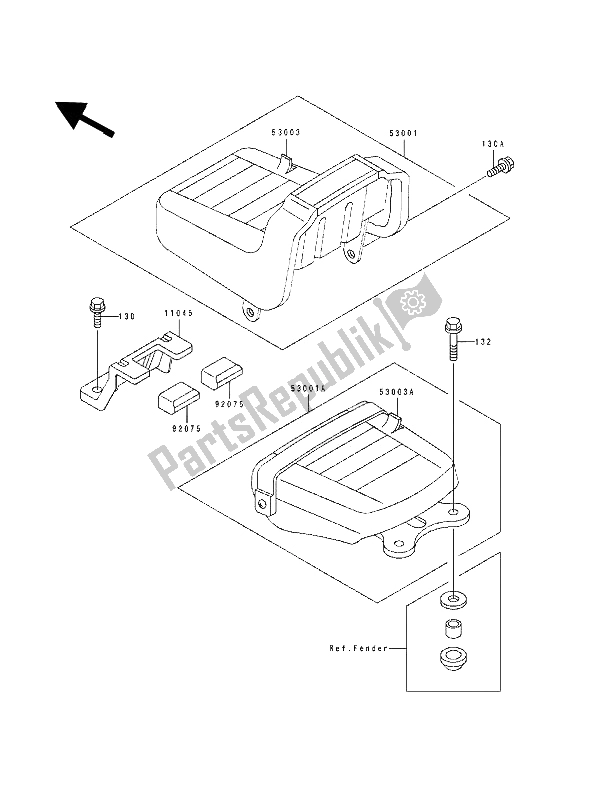 Tutte le parti per il Posto A Sedere del Kawasaki EL 250 1990