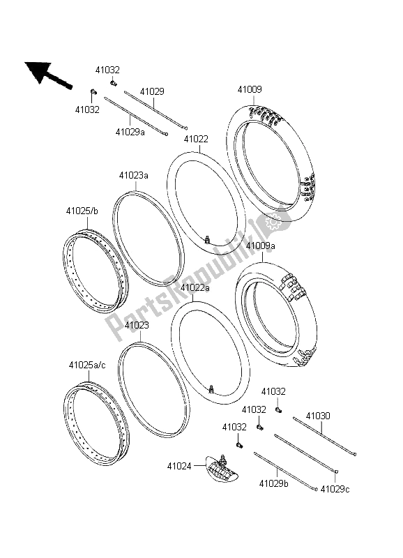 Toutes les pièces pour le Pneus du Kawasaki KX 60 1995