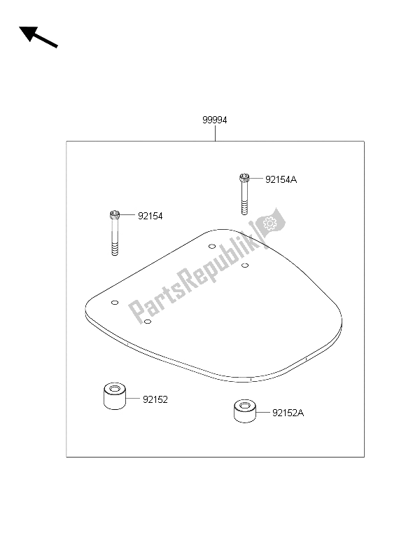 All parts for the Accessory of the Kawasaki J 300 2015